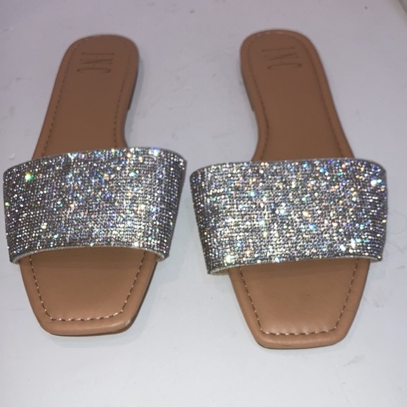 INC International Concepts Shoes Inc Nataliah Flat Bling Sandals